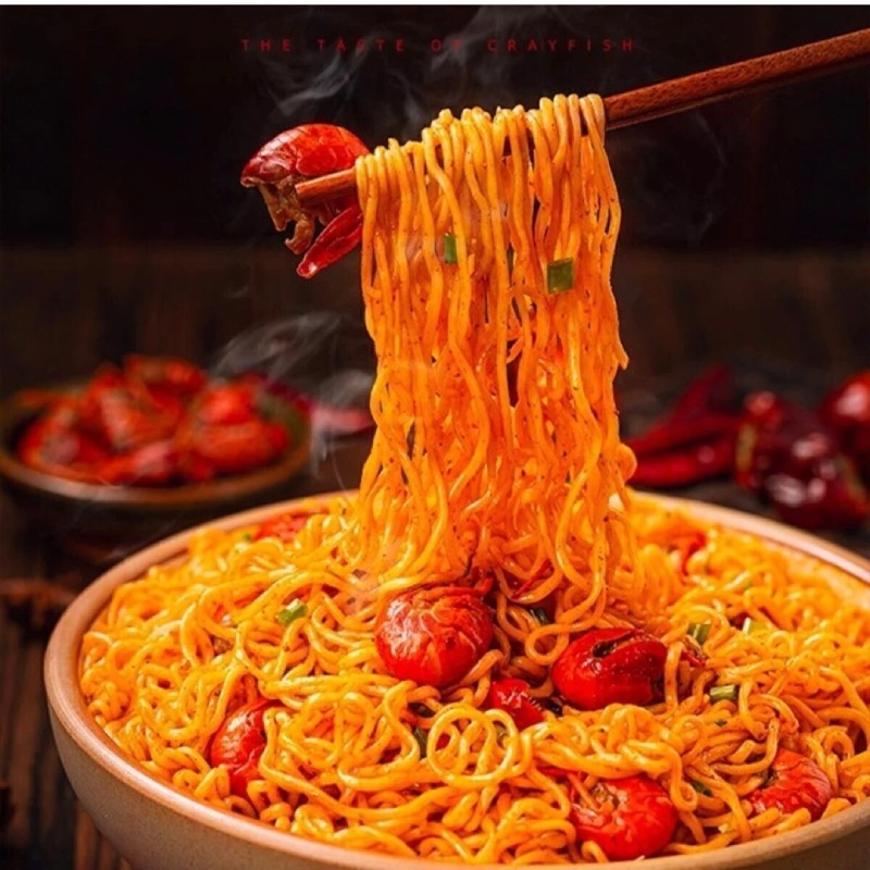 Baixiang Kerevit Aromalı Kızarmış Erişte ( Crawfish Flavor Stir Fried Noodle) - 113g