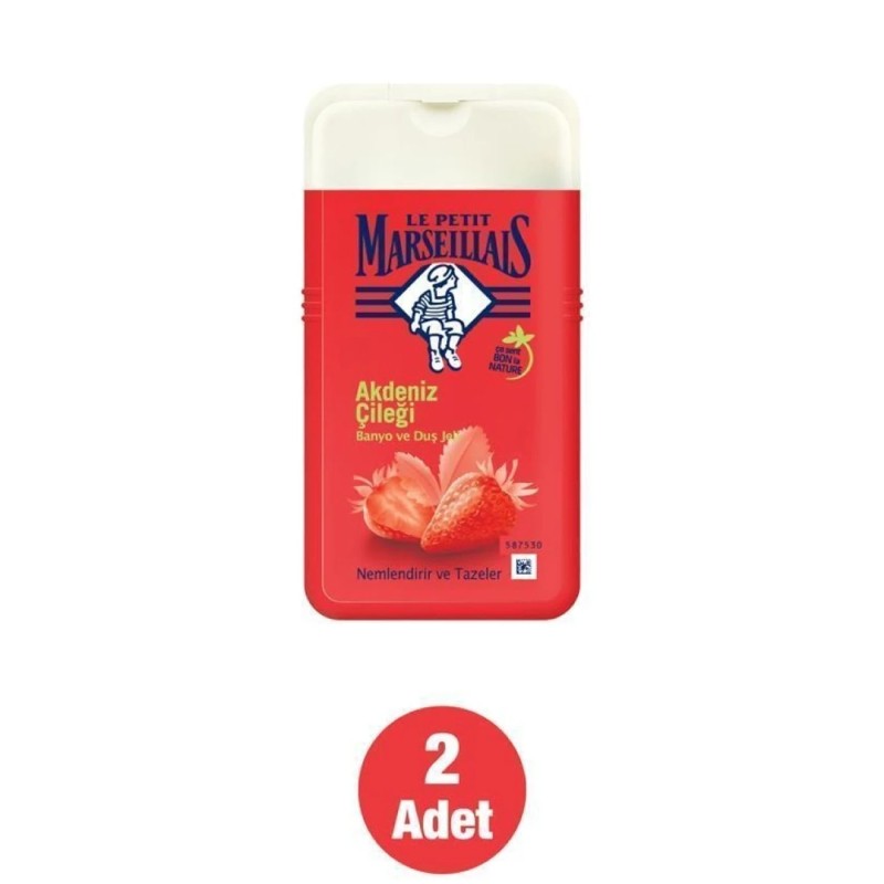 Le Petit Marseillais Akdeniz Çileği Duş Jeli 250 ml X 2 Adet