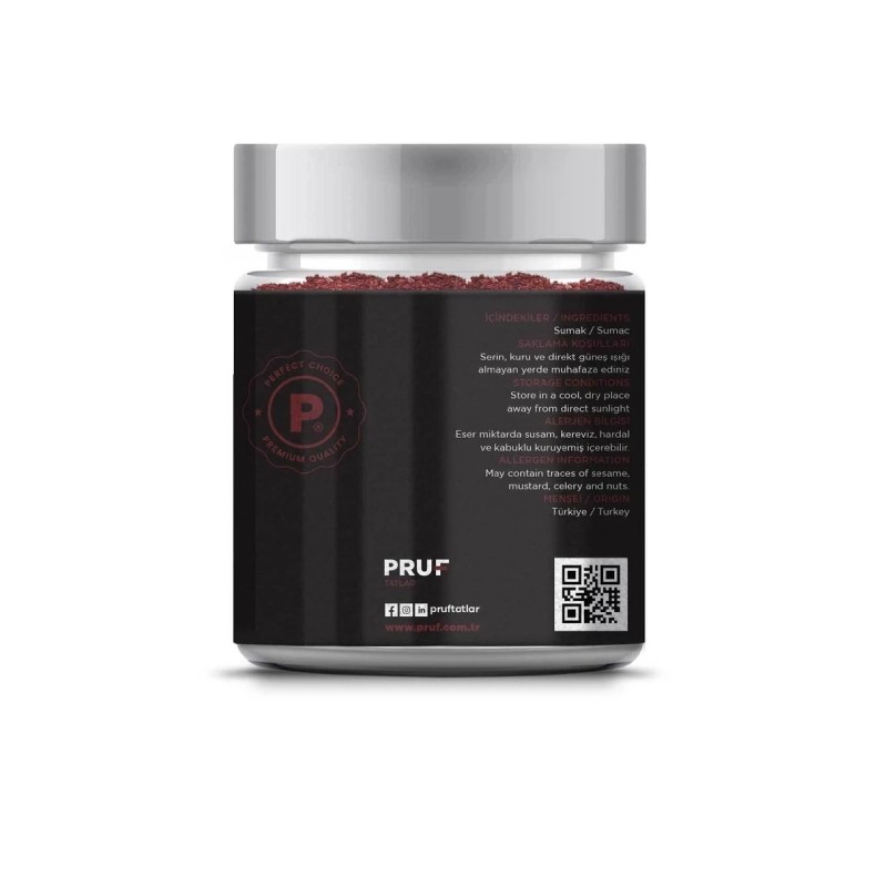 Pruf Sumak 175 Gr. Cam Kavanoz