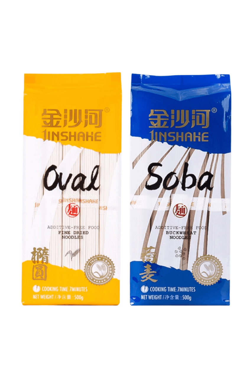 Jinshahe Oval & Soba Eriştesi (Oval & Soba Noodle Set) - 1ADET