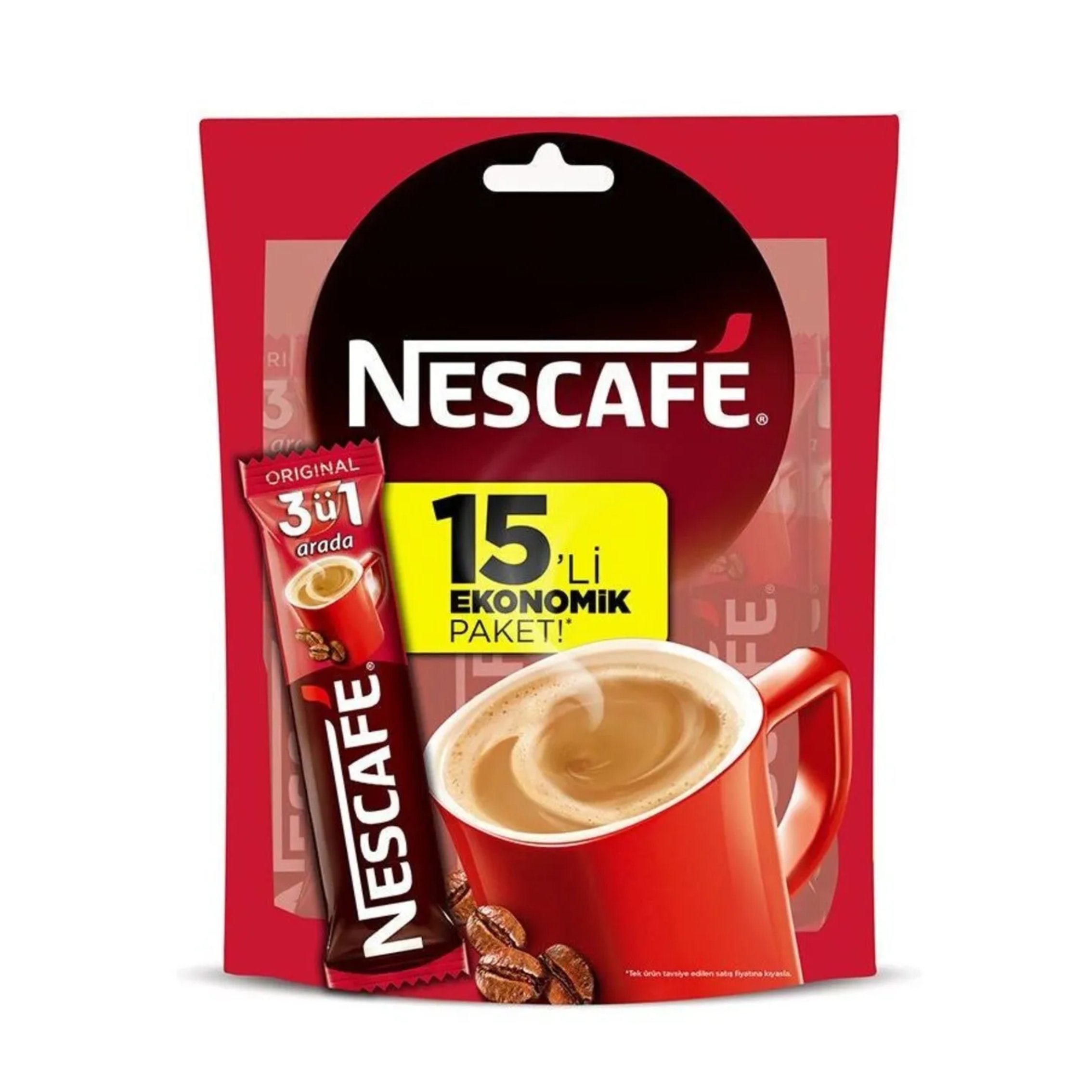 Nescafe Origrinal 3'ü 1 Arada Hazır Kahve 15'li