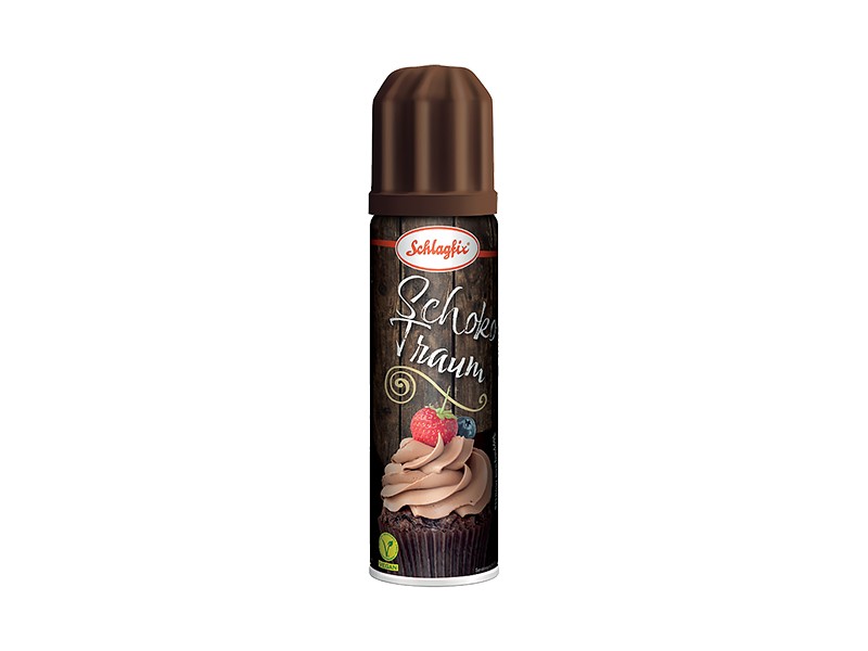Schlagfix Çikolatalı Sprey Şanti, Krem Şanti Sprey 200ml, , Alman Şanti, Sunum Krema
