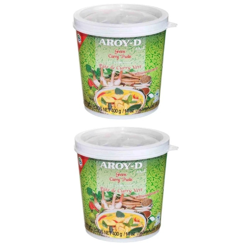 Aroy-d Yeşil Köri Ezmesi 400 Gr 2 Adet Green Curry Paste