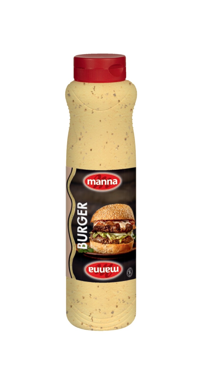 Manna Burger Sos 1L, Gurme Sos, Belçika Menşei, Hamburger Sosu