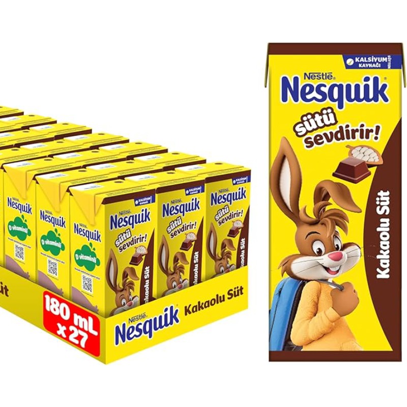 Nestle Kakaolu Süt 180 Ml (27 Adet)