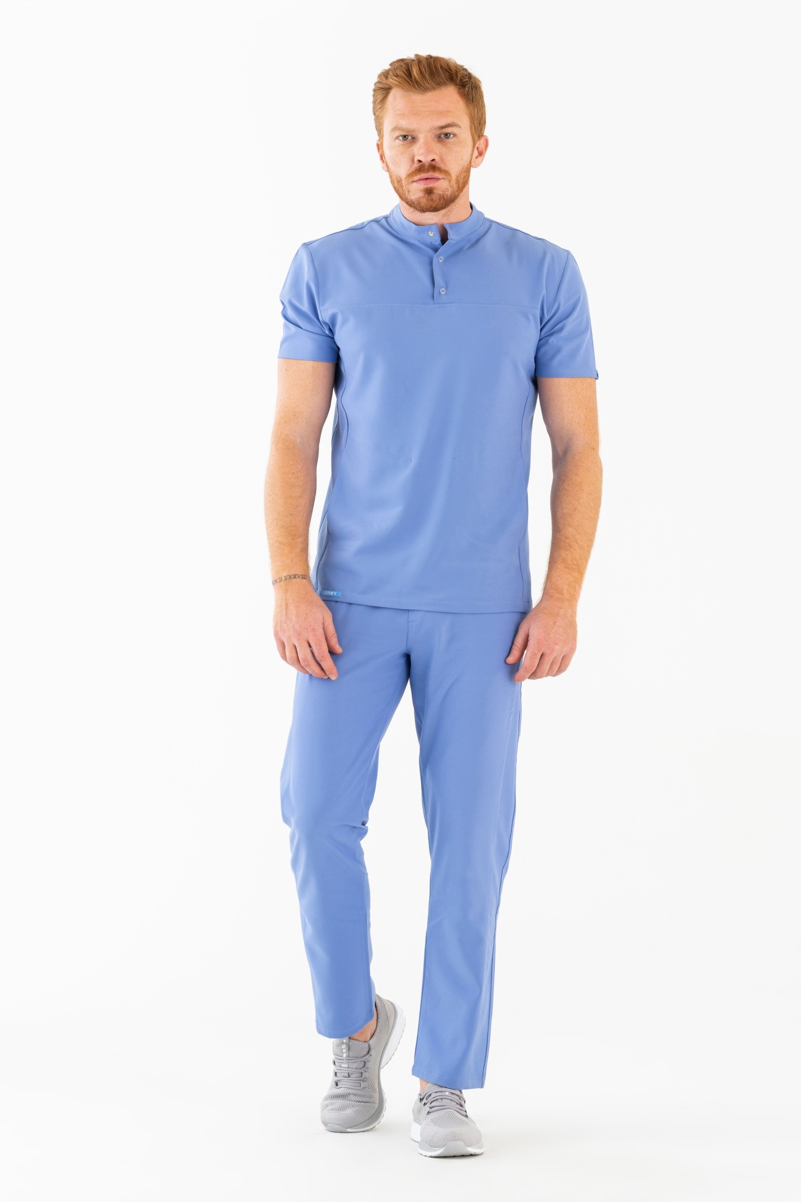 Robin Erkek Tek Pantolon Medikal Üniforma - Açık Mavi