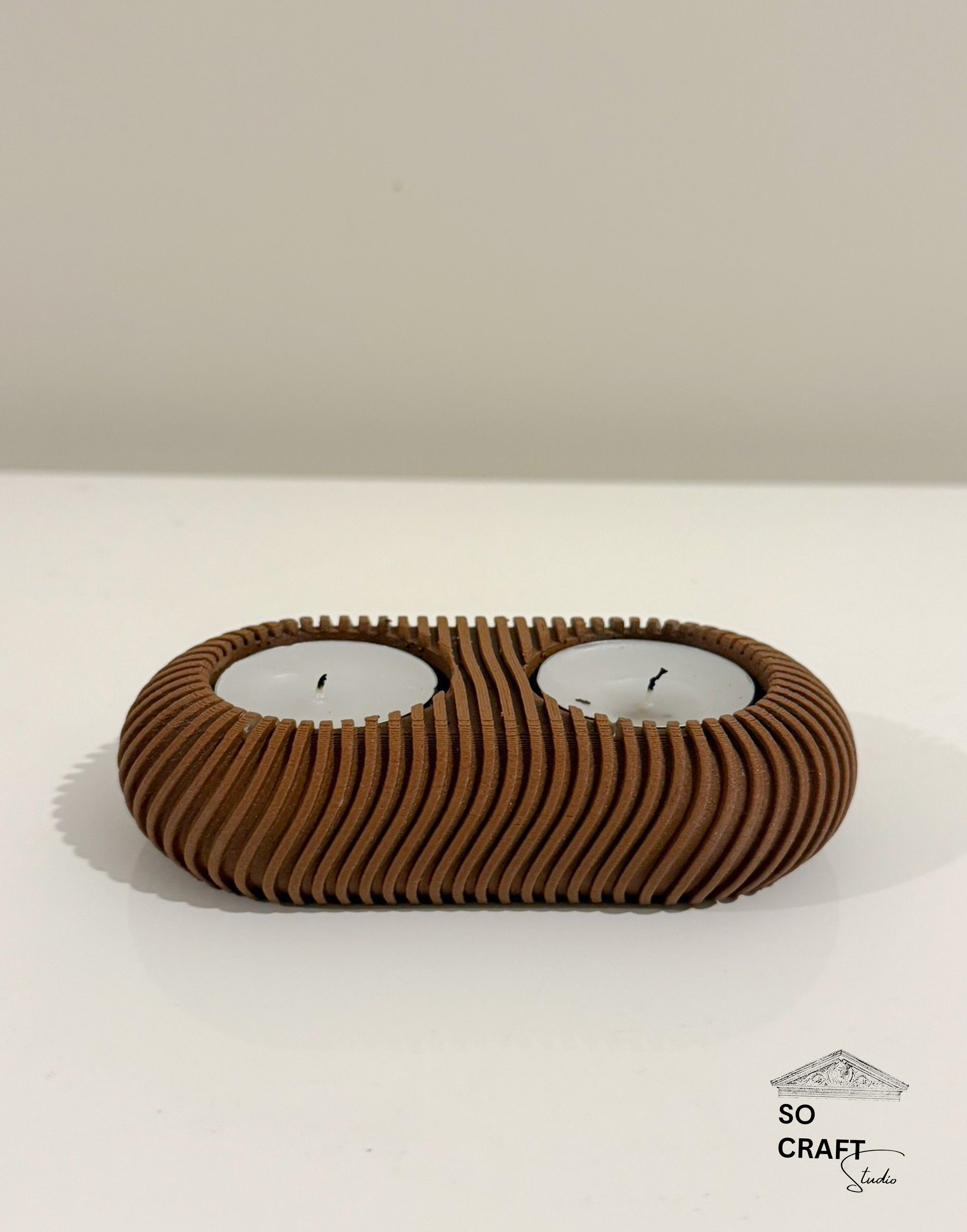 Wave Tealight Mumluk image