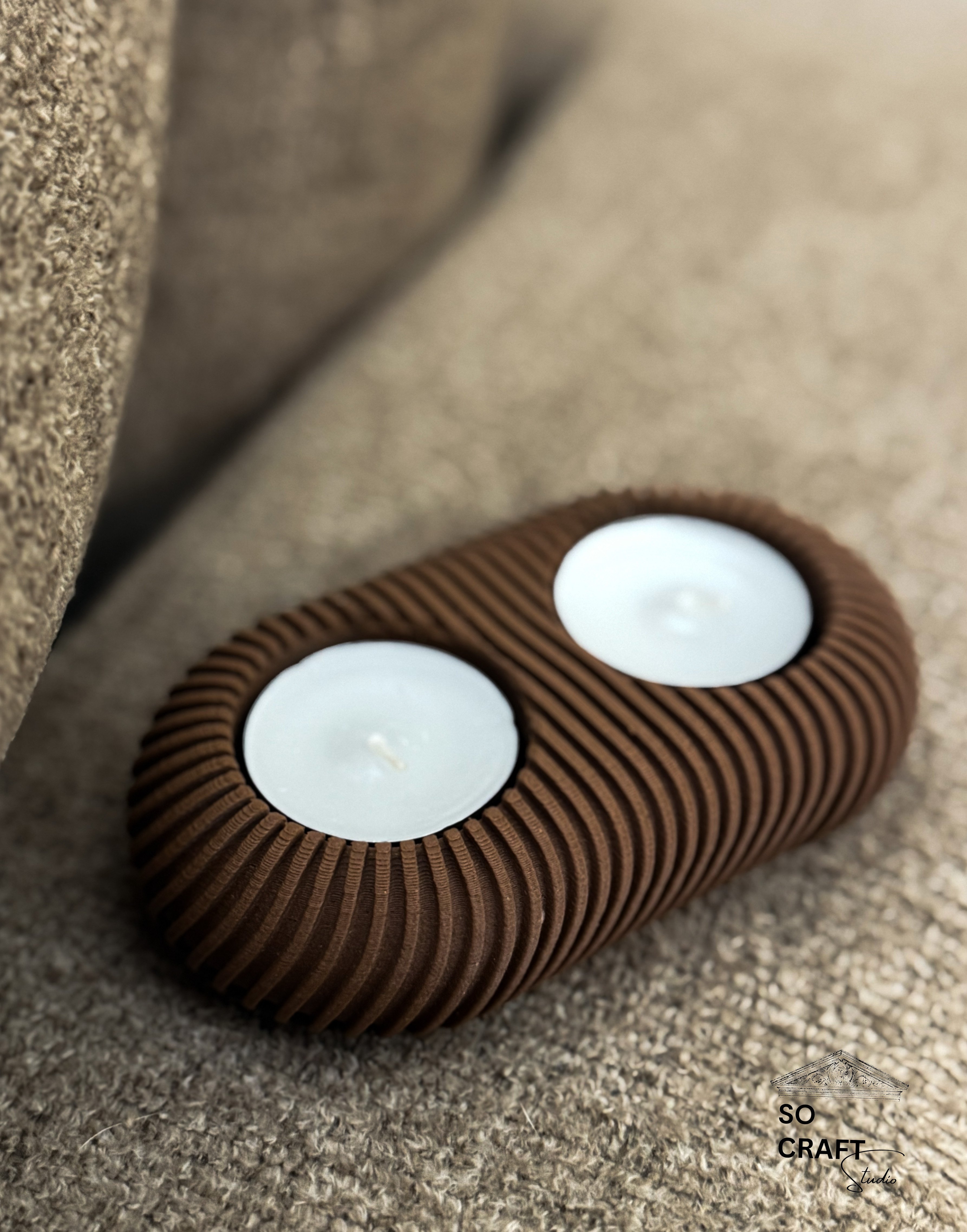 Wave Tealight Mumluk