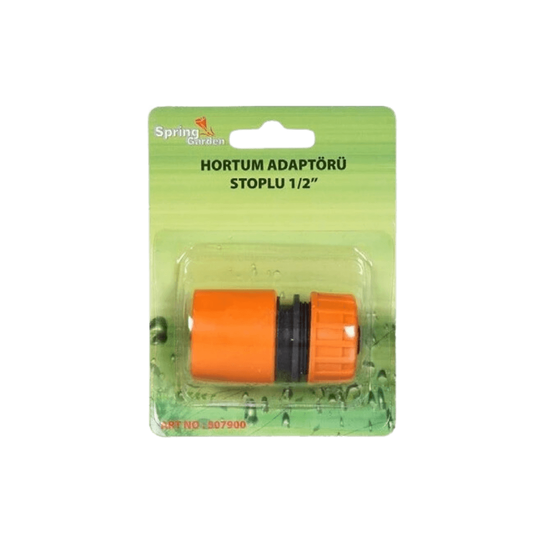 SPRİNG GARDEN HORTUM ADAPTÖRÜ STOPLU 1/2"