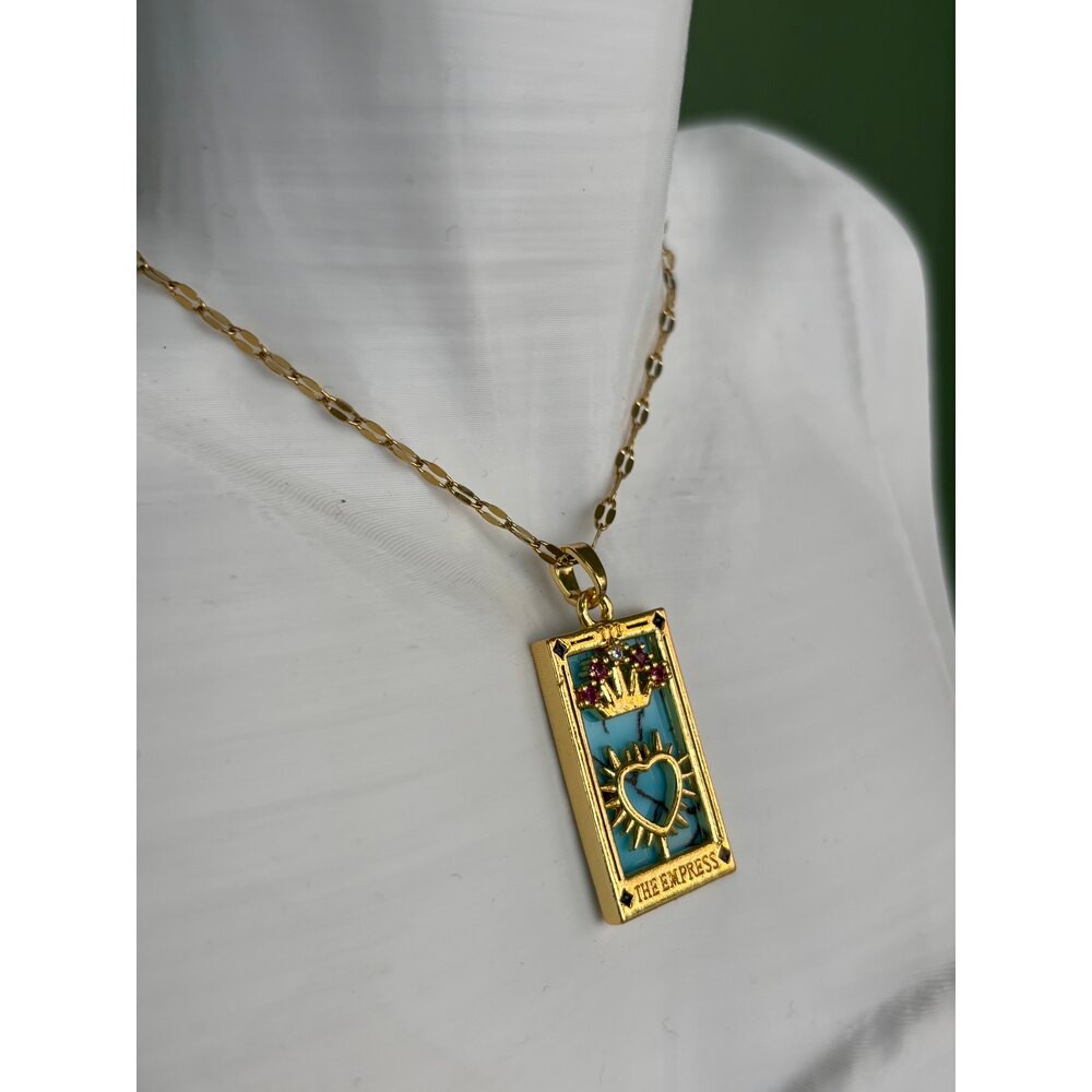 Gold  Tarot Kolye