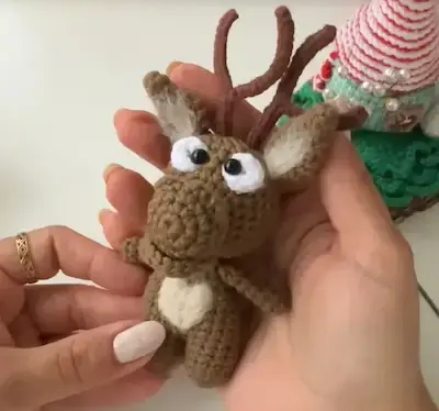 Amigurumi Deer Keychain