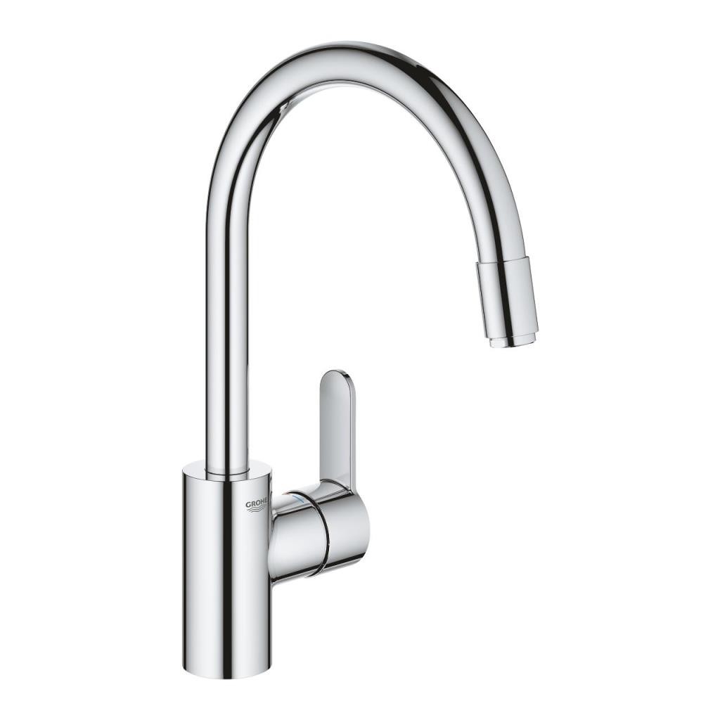 Grohe Eviye Bataryası Spiralli Tek Akış Eurostyle Krom - 31126004