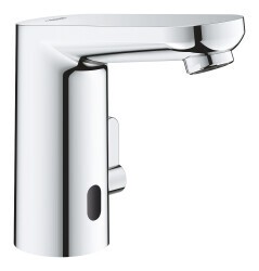 Grohe Eurosmart Cosmopolitan E Fotoselli Lavabo Bataryası, 1/2", Çift Su Girişli ayarlanabilir Sıcaklık Sınırlayıcısı - 36325002
