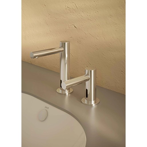 Origin AquaSee Temassız Lavabo Bataryası Tezgah Üzeri, Elektrikli, Çift Su Girişli, Krom Ürün Kodu:  A47213