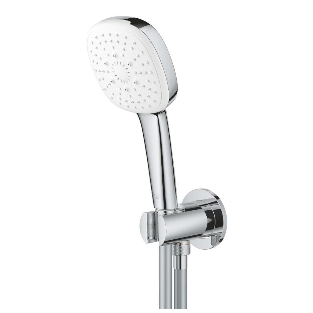 Grohe Tempesta Cube 110 Su Çıkış Dirsekli El Duşu Seti 3 Akışlı Rain,Jet,Masaj - 26910003 KARE FORM