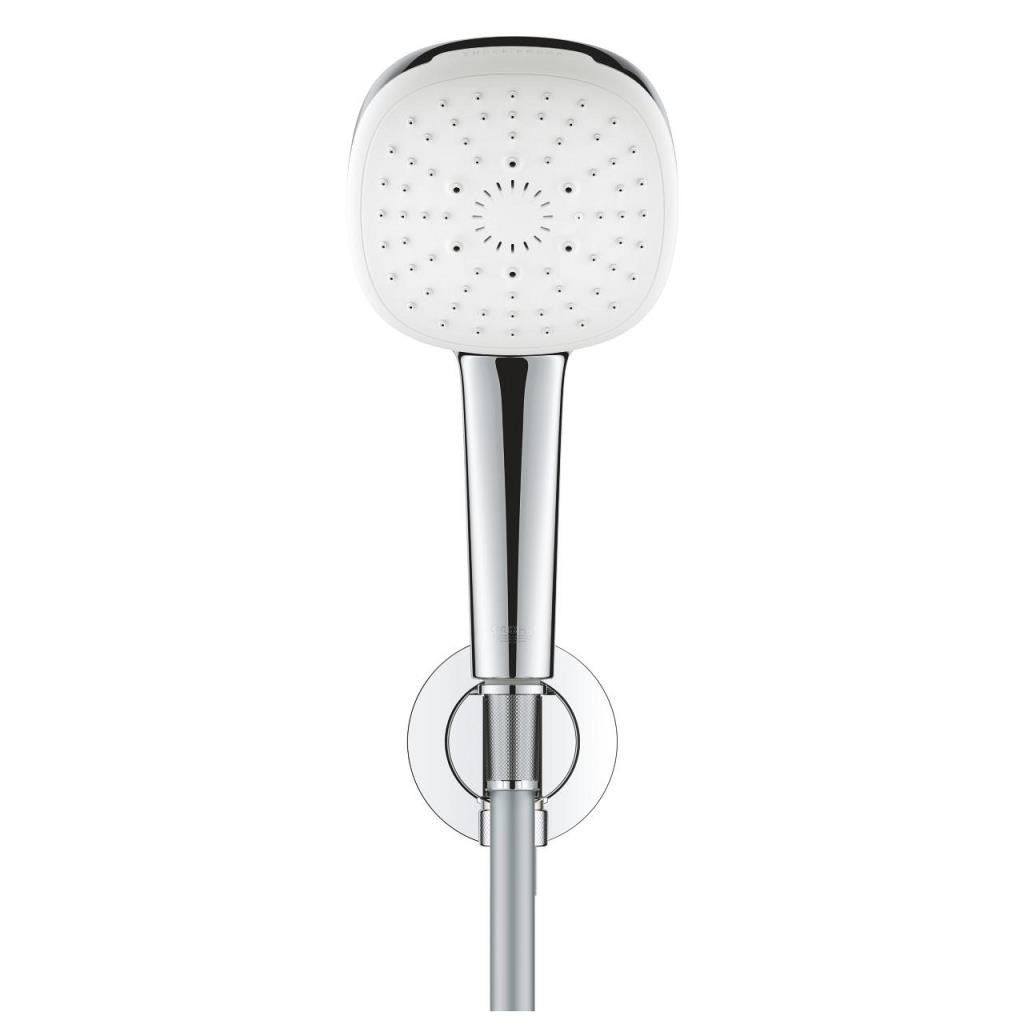 Grohe Tempesta Cube 110 Su Çıkış Dirsekli El Duşu Seti 3 Akışlı Rain,Jet,Masaj - 26910003 KARE FORM