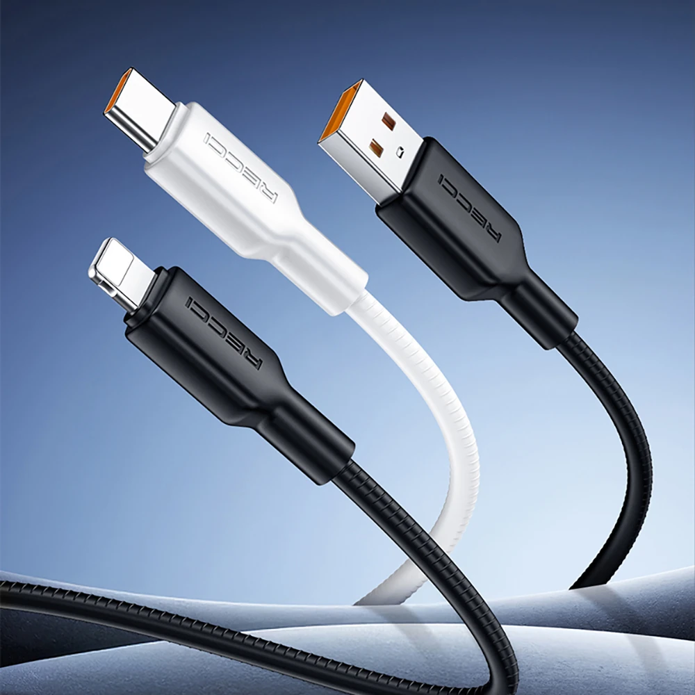 Recci RS46CL Type-C to Lightning PD 30W Hızlı Şarj Özellikli Data ve Şarj Kablosu 1.2M