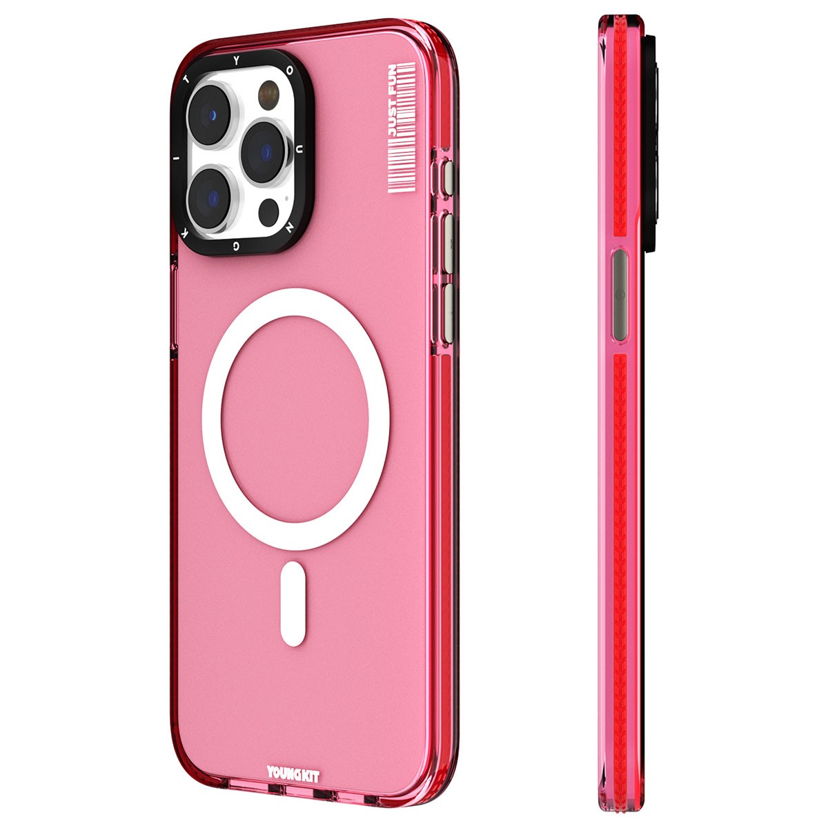 iPhone 15 Pro Kılıf Magsafe Şarj Özellikli YoungKit Crystal Color Serisi Kılıf