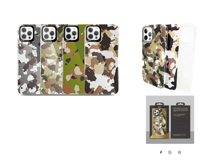 iPhone 12 Kılıf Kajsa Camo Kılıf