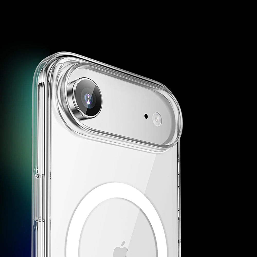 Apple iPhone 17 Air Kılıf M-safe Şarj Özellikli Transparan Sert PC Wlons Pita Kapak