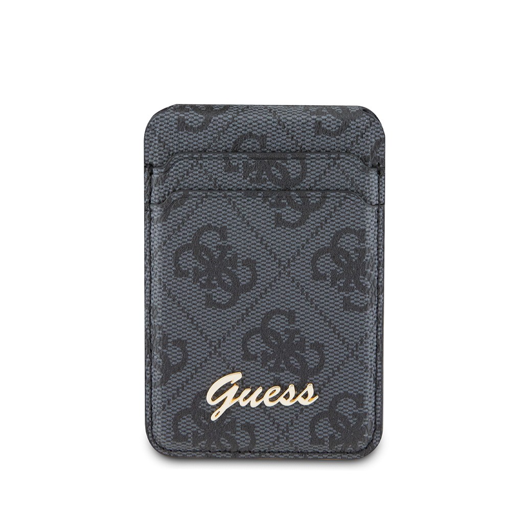 Guess Orjinal Lisanslı 4G Desenli Metal Script Logolu Magnetik Kartlık