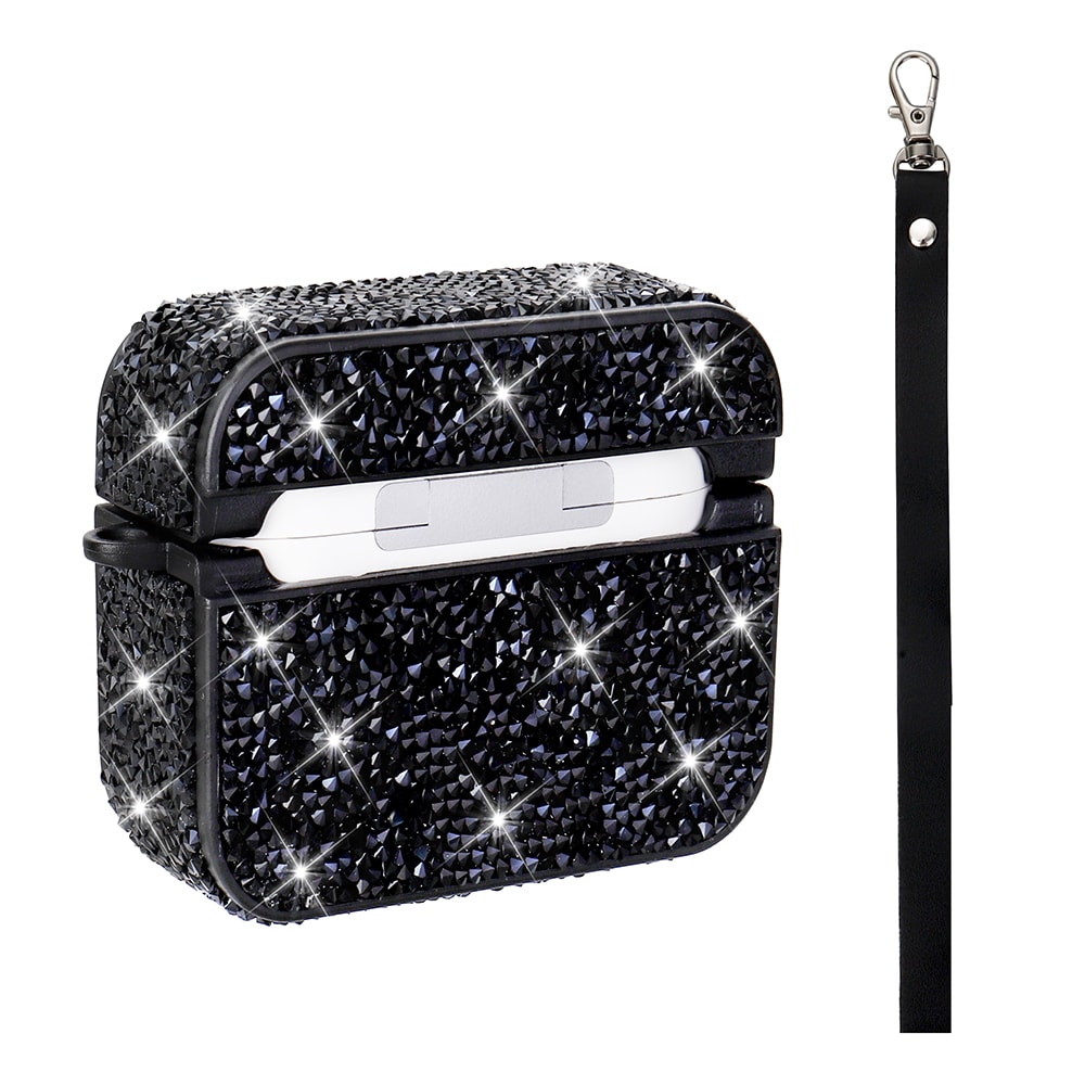 Apple Airpods 3. Nesil Zore Airbag 45 Bilek Askı Aparatlı Simli Şeffaf Kılıf