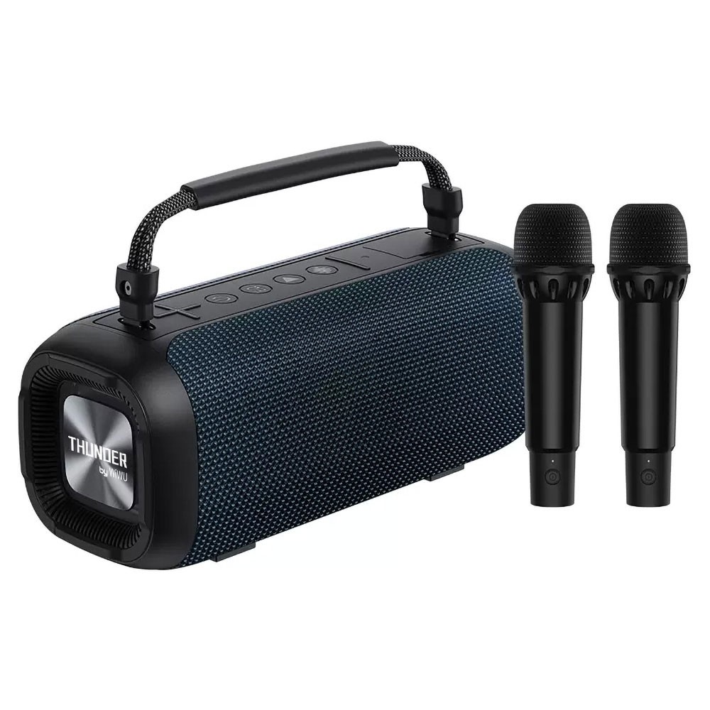 Wiwu P17 Çift Mikrofonlu Thunder Bluetooth Speaker Hoparlör TF Card/Flash Disk Suya Dayanıklı V5.3