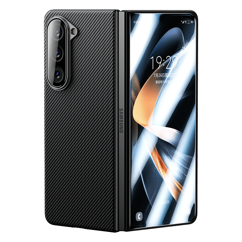 Galaxy Z Fold 5 Benks Combo Üçlü Aksesuar Seti (600D Kevlar Kapak + Corning Ekran Koruyucu + Kamera Lens Koruyucu)