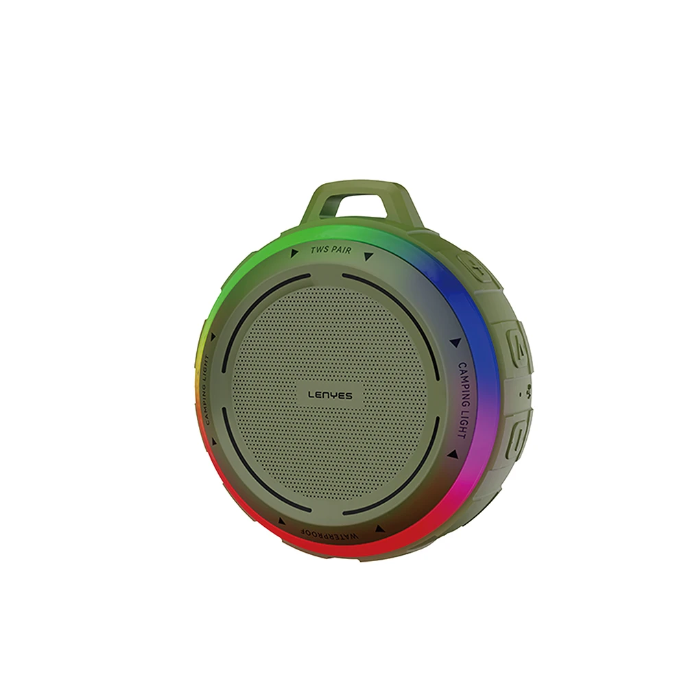 Lenyes S223 RGB Işıklı Askı Aparatlı Mini Bluetooth Speaker Hoparlör v5.3