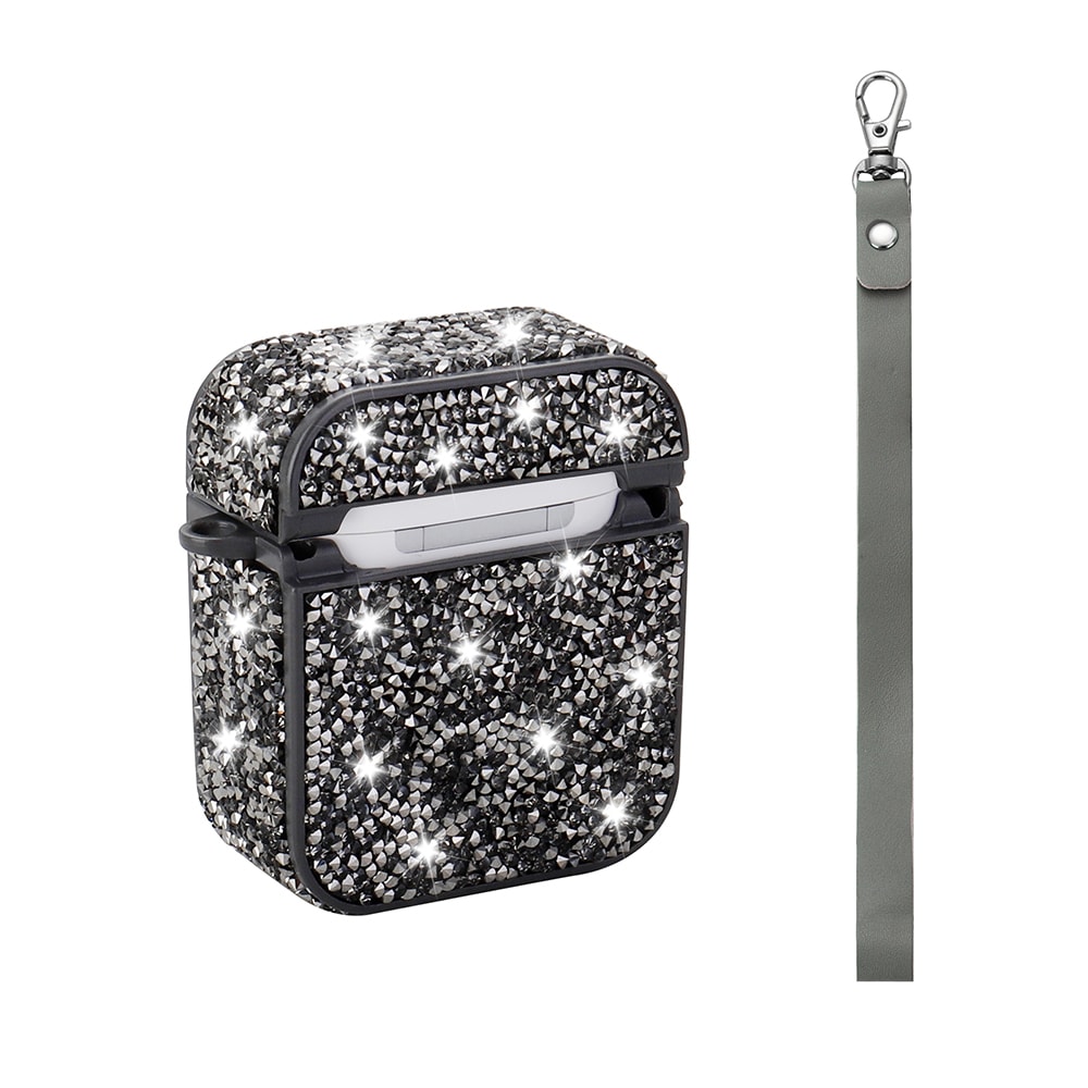 Apple Airpods Zore Airbag 45 Bilek Askı Aparatlı Simli Şeffaf Kılıf