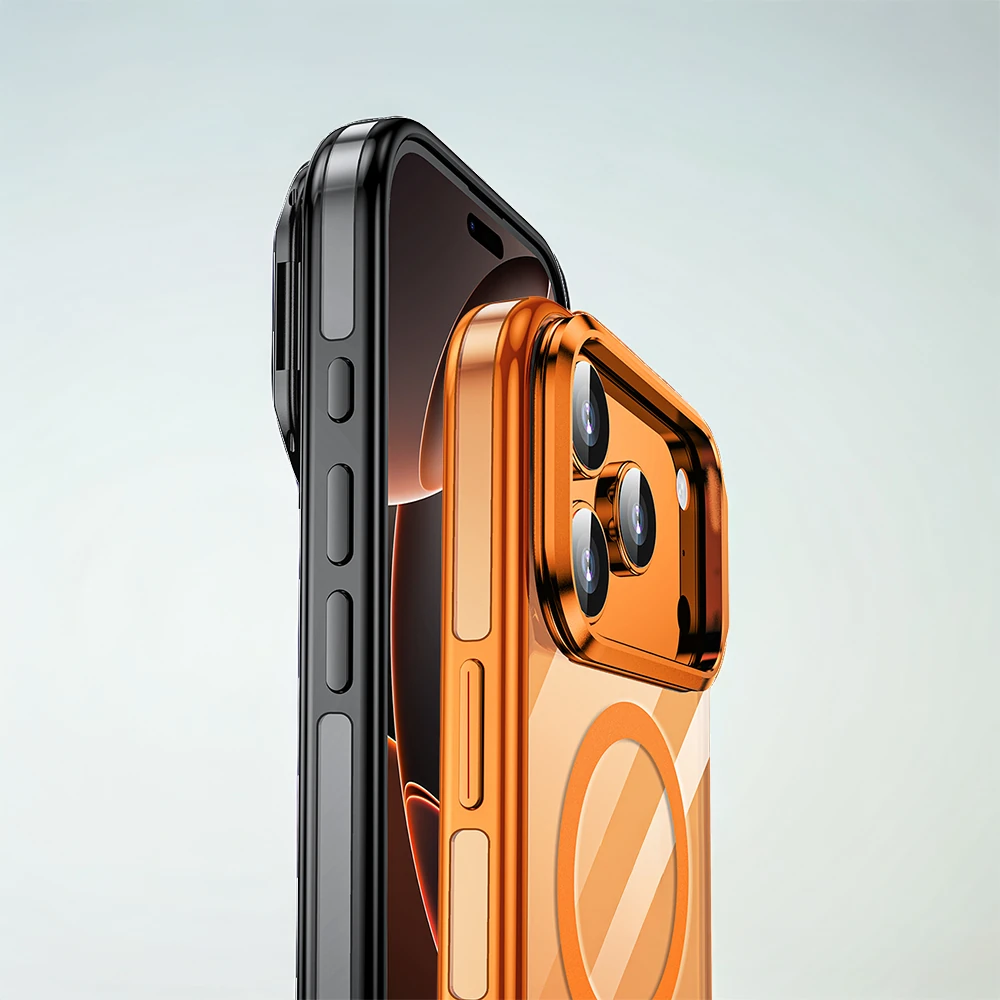 Apple iPhone 17 Pro Kılıf M-safe Şarj Özellikli Wlons Standlı Efsane Kapak