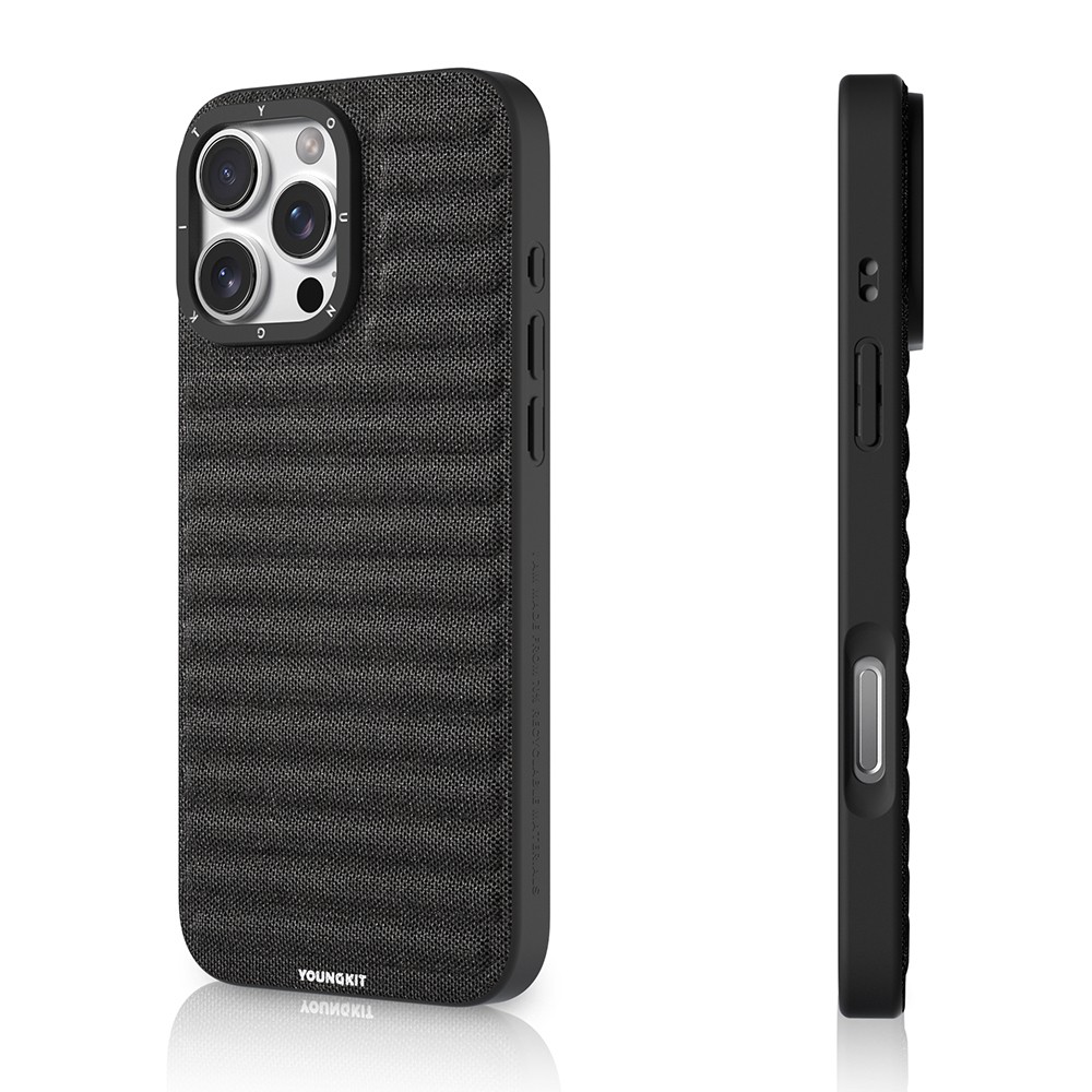 Apple iPhone 16 Pro Kılıf M-safe Şarj Özellikli Youngkit Canvas Serisi Kapak