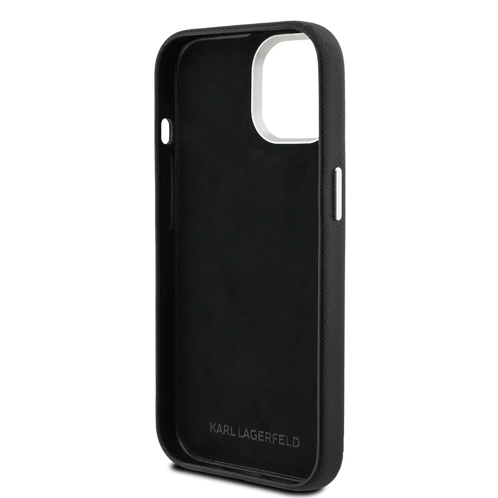 Apple iPhone 14 Kılıf Karl Lagerfeld Orjinal Lisanslı K&C Heads Pin Kapak
