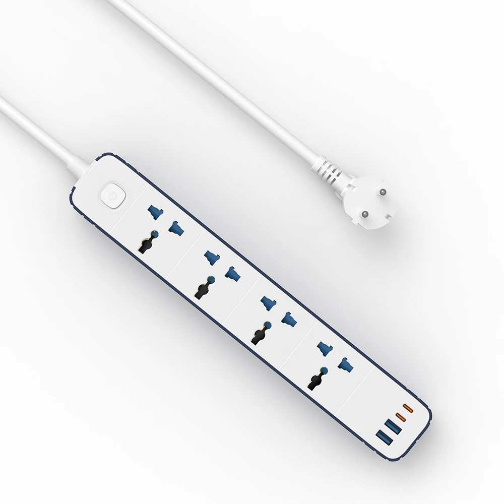 Wiwu Wi-S007 20W GaN Tech Power Strip 8 in 1 Çoklu Priz 2M