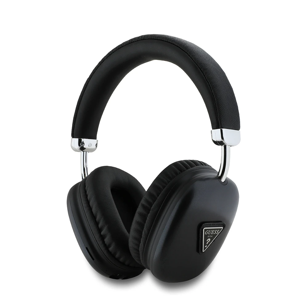 Guess Orjinal Lisanslı PU Üçgen Logolu Kulak Üstü Bluetooth Kulaklık