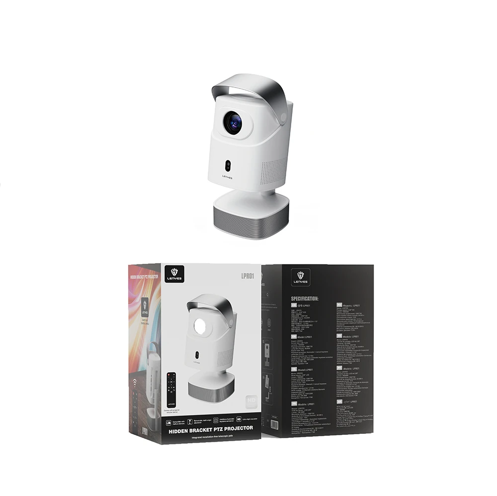 Lenyes LPR01 2.69" LCD Projektör Yansıtma Cihazı Otomatik ve Manuel Keystone Özellikli