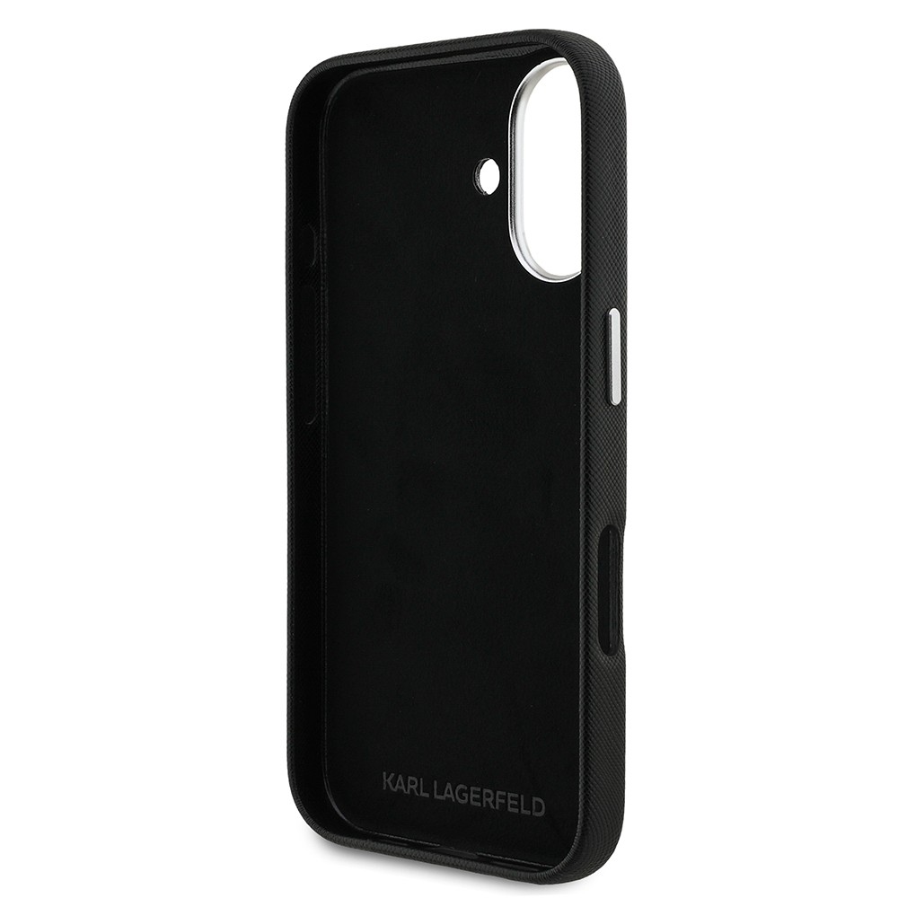Apple iPhone 16 Kılıf Karl Lagerfeld Orjinal Lisanslı K&C Heads Pin Kapak