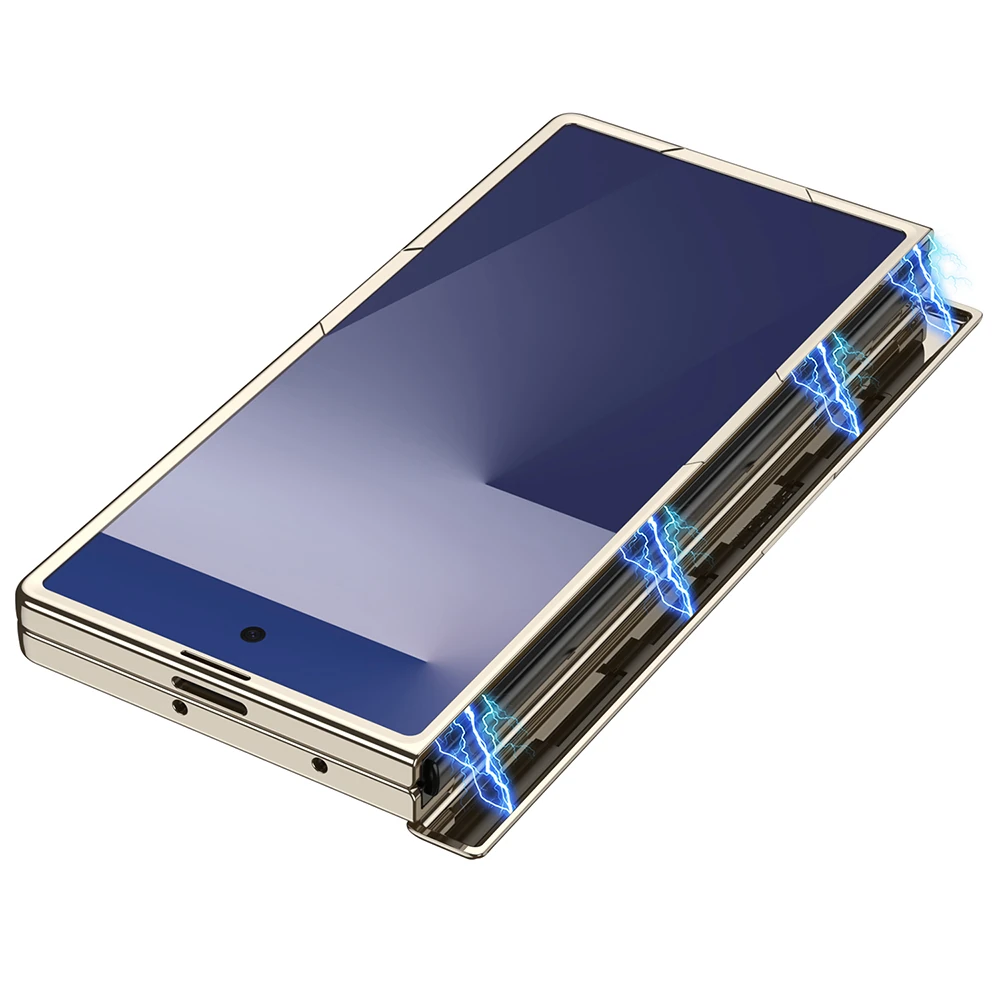 Galaxy Z Fold 7 Kılıf Kamera Korumalı Şeffaf Tasarımlı Zore Lego Standlı Kapak