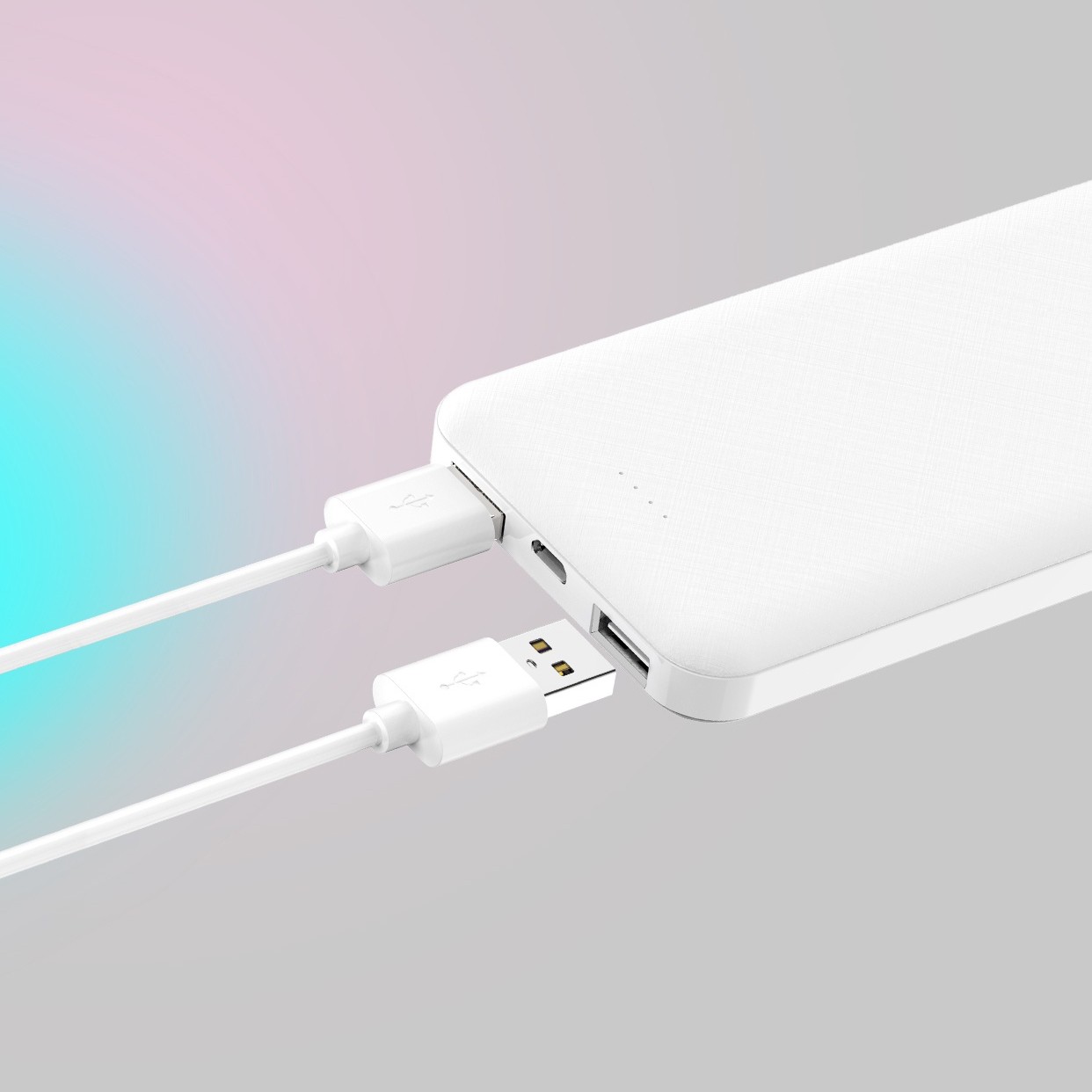 Xipin PX102 Hızlı Şarj Özellikli LED Göstergeli Dual USB Taşınabilir Akıllı Powerbank 10000mAh