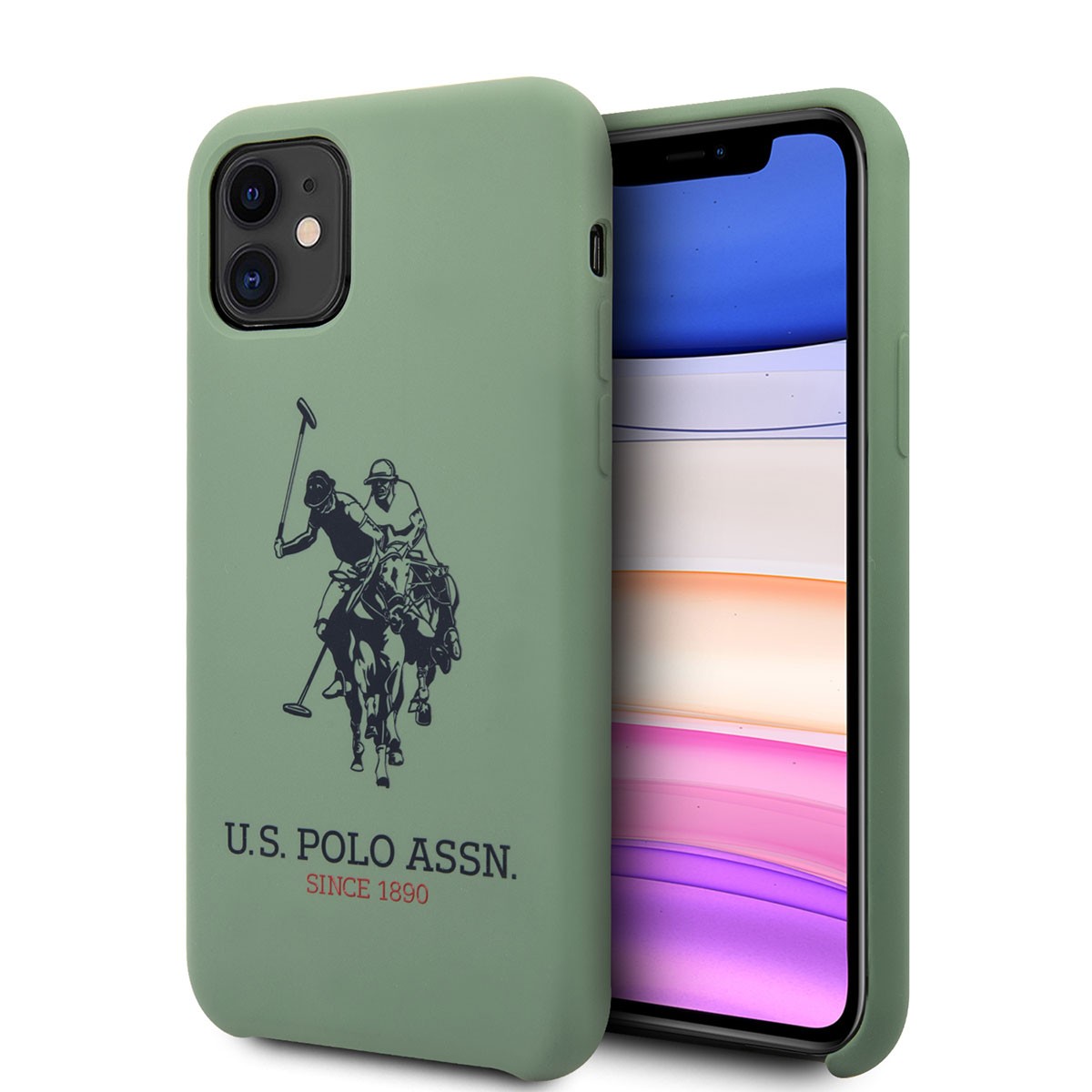 iPhone 11 Kılıf U.S. POLO ASSN. Silikon Büyük Logo Dizayn Kılıf