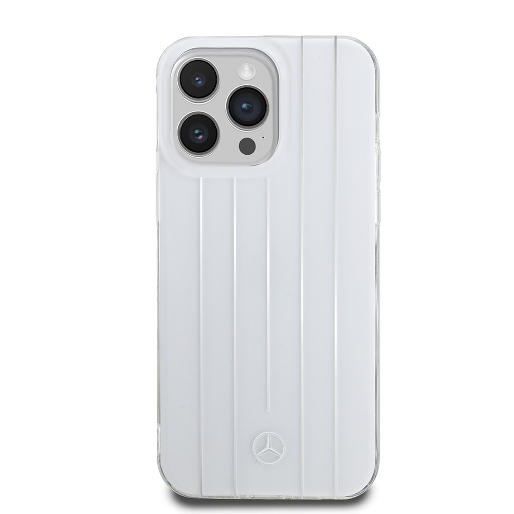 Apple iPhone 14 Pro Max Mercedes Benz Orjinal Lisanslı New Urban 3 Sert PC Paralel Çizgi Desenli Kapak