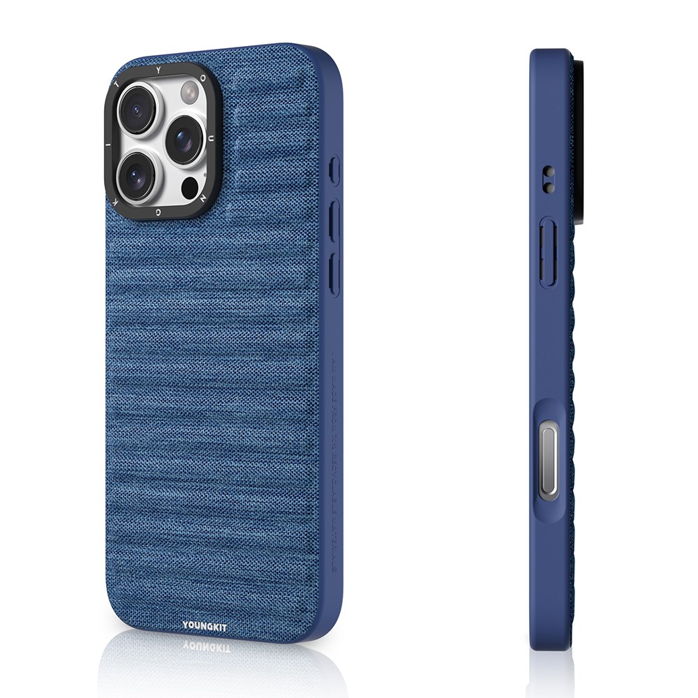 Apple iPhone 16 Pro Kılıf M-safe Şarj Özellikli Youngkit Canvas Serisi Kapak