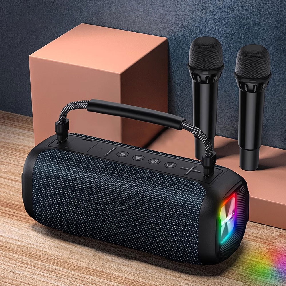 Wiwu P17 Çift Mikrofonlu Thunder Bluetooth Speaker Hoparlör TF Card/Flash Disk Suya Dayanıklı V5.3