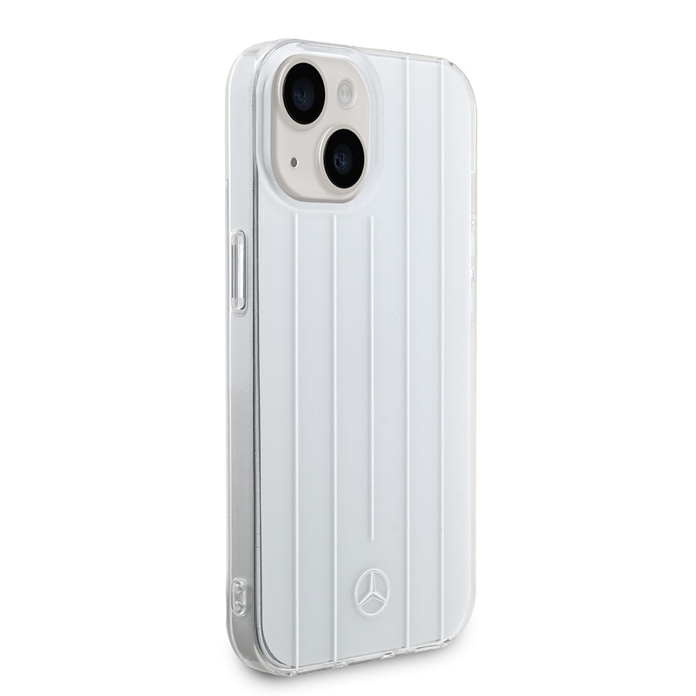Apple iPhone 15 Mercedes Benz Orjinal Lisanslı New Urban 3 IML Baskılı Paralel Çizgi Desenli Kapak