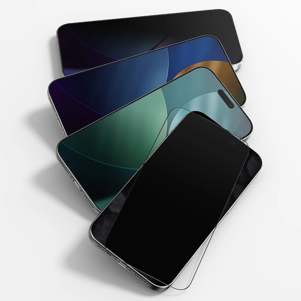 Apple iPhone 17 Pro Amazingthing Titan Privacy Parmak İzi Bırakmayan Temperli Cam Ekran Koruyucu