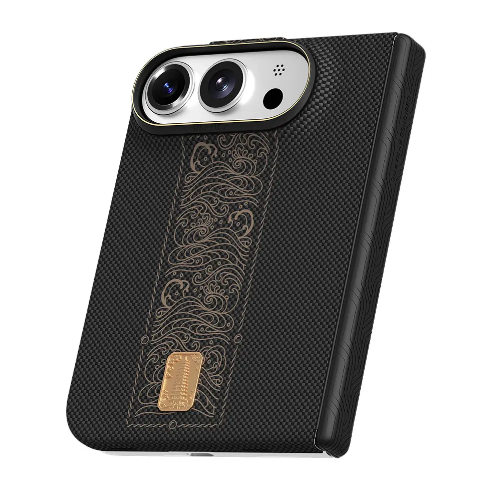 ノ*ブ様 Paula McArdle　シルクスクリーン　Duo Apple iPhone Duo (Fold) Kılıf M-safe Şarj Özellikli Raptic Aramid