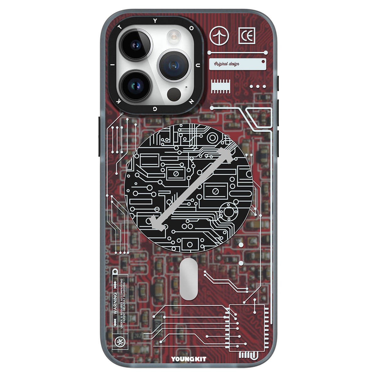 iPhone 15 Pro Kılıf Magsafe Şarj Özellikli YoungKit Technology Serisi Kılıf