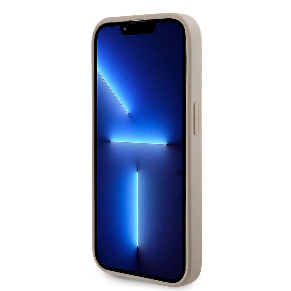 iPhone 15 Pro Kılıf Guess Orjinal Lisanslı Delikli Yazı ve 4G Glitter Büyük Metal Logolu Kılıf