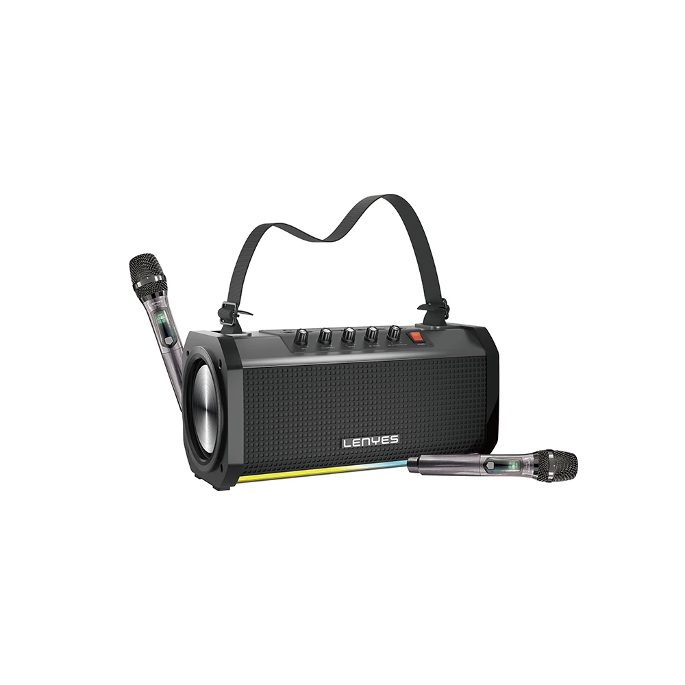 Lenyes S863 RGB Led Işıklı Mikrofonlu TWS Bluetooth Speaker Hoparlör v5.3