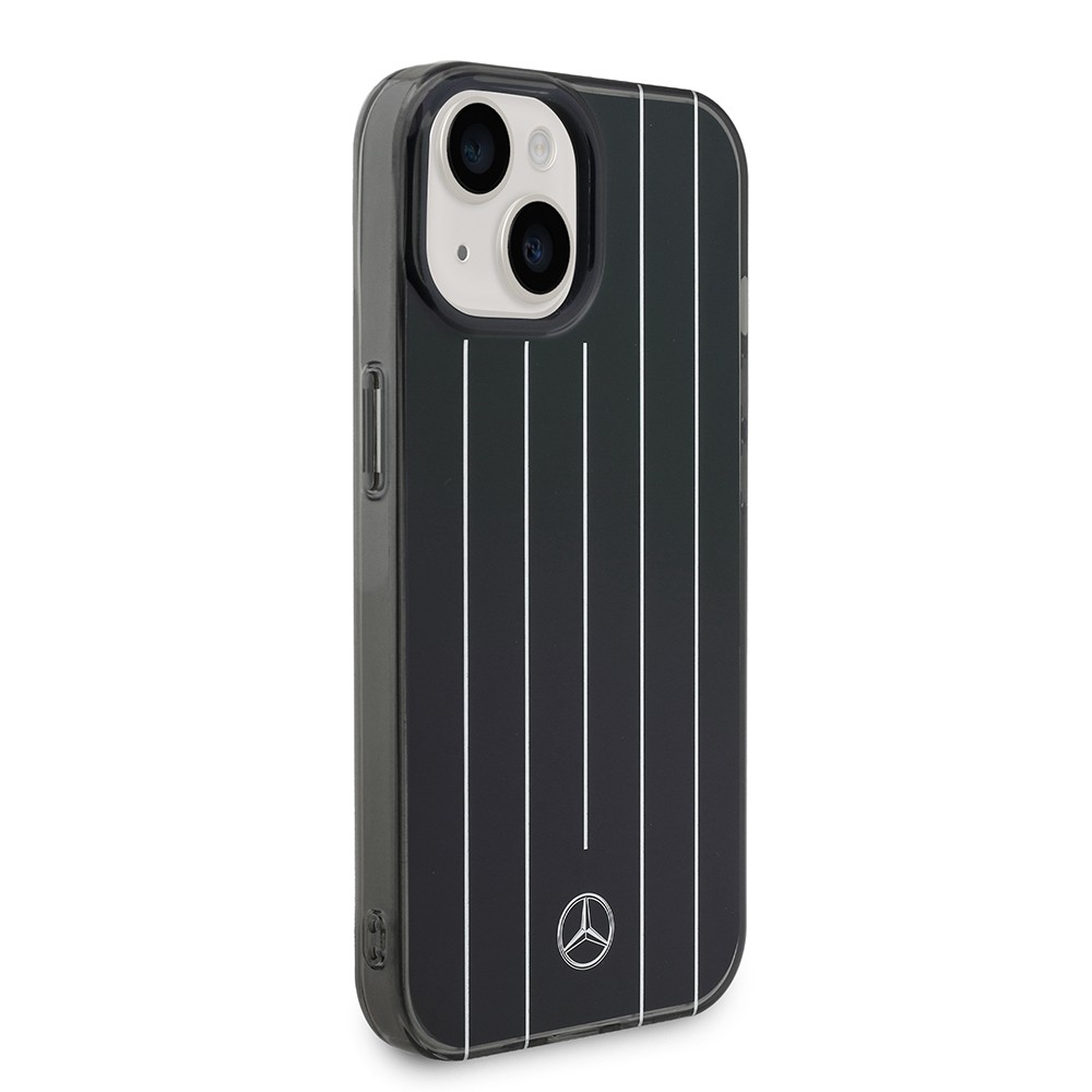 Apple iPhone 14 Mercedes Benz Orjinal Lisanslı New Urban 3 Sert PC Paralel Çizgi Desenli Kapak